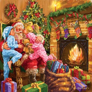 SunsOut (60649) - "Everyone Loves Santa" - 1000 Teile Puzzle