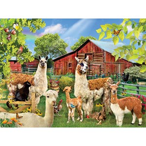 SunsOut (35032) - Lori Schory: "Six Llamas" - 1000 Teile Puzzle