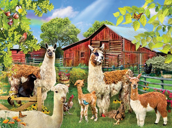 SunsOut (35032) - Lori Schory: "Six Llamas" - 1000 Teile Puzzle