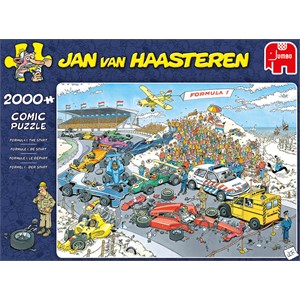 Jumbo (19097) - Jan van Haasteren: "Formuel 1" - 2000 Teile Puzzle