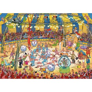 Jumbo (19089) - Jan van Haasteren: "Zirkus-Akrobatik" - 1000 Teile Puzzle