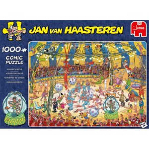 Jumbo (19089) - Jan van Haasteren: "Zirkus-Akrobatik" - 1000 Teile Puzzle