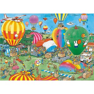 Jumbo (20024) - Jan van Haasteren: "Hurra, Miffy 65 Jahre Jubiläum" - 1000 Teile Puzzle