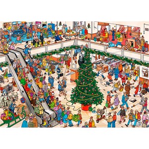 Jumbo (19098) - Jan van Haasteren: "Holiday Shopping" - 1000 Teile Puzzle