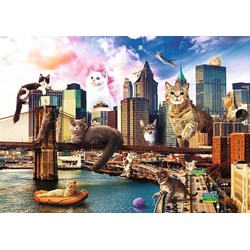 Trefl (10595) - "Katzen in New York" - 1000 Teile Puzzle
