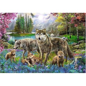 Trefl (10558) - "Wolfsfamilie" - 1000 Teile Puzzle