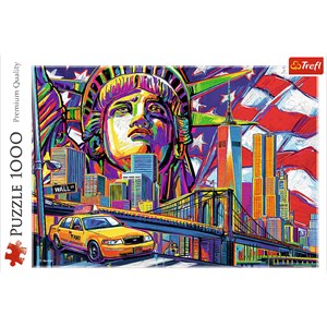 Trefl (10523) - "Farben von New York" - 1000 Teile Puzzle
