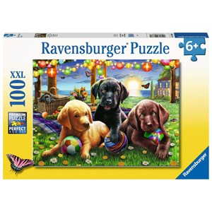 Ravensburger (12886) - "Hunde Picknick" - 100 Teile Puzzle
