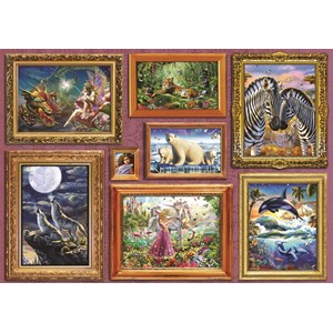 Bluebird Puzzle (70234) - "Girl's 8 Gallery" - 1000 Teile Puzzle