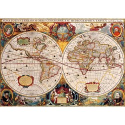 Bluebird Puzzle (70246) - "Antique World Map" - 1000 Teile Puzzle