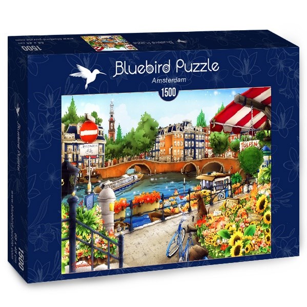 Bluebird Puzzle (70143) - "Amsterdam" - 1500 Teile Puzzle