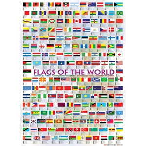 Eurographics (6000-0128) - "Flaggen der Welt" - 1000 Teile Puzzle