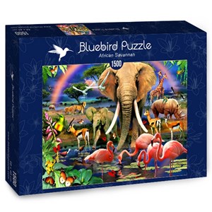 Bluebird Puzzle (70286) - "African Savannah" - 1500 Teile Puzzle