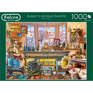 Falcon (11188) - Steve Crisp: "Alberts Antiquitätenladen" - 1000 Teile Puzzle
