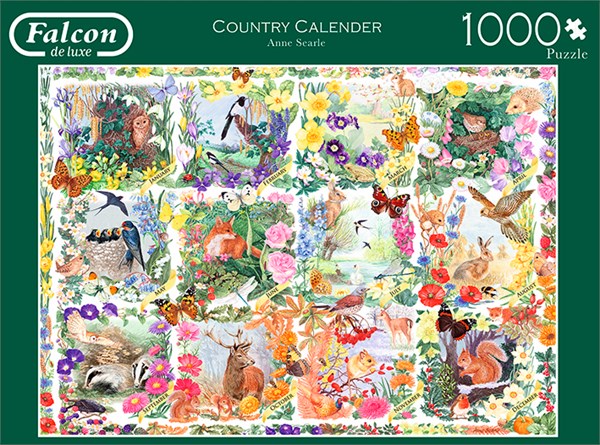 Falcon (11190) - "Tierkalender" - 1000 Teile Puzzle