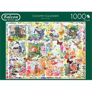 Falcon (11190) - "Tierkalender" - 1000 Teile Puzzle