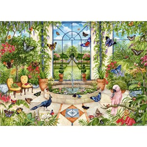 Falcon (11255) - Debbie Cook: "Schmetterlingsgarten" - 1000 Teile Puzzle