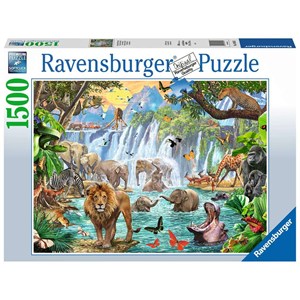 Ravensburger (16461) - "Waterfall Safari" - 1500 Teile Puzzle