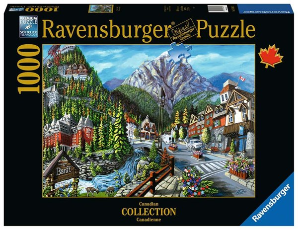 Ravensburger (16481) - "Willkommen in Banff" - 1000 Teile Puzzle