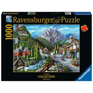 Ravensburger (16481) - "Willkommen in Banff" - 1000 Teile Puzzle