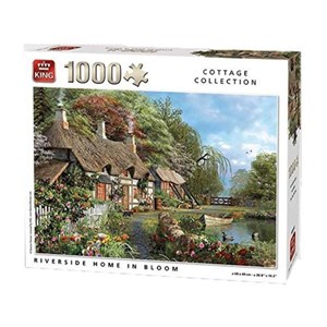 King International (05718) - "Riverside Home in Bloom" - 1000 Teile Puzzle