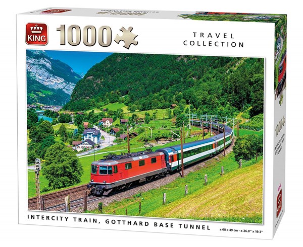 King International (05716) - "Intercity Train, Gotthard Base Tunnel" - 1000 Teile Puzzle