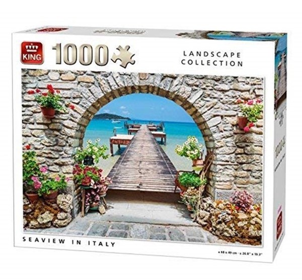 King International (05710) - "Seaview in Italy" - 1000 Teile Puzzle