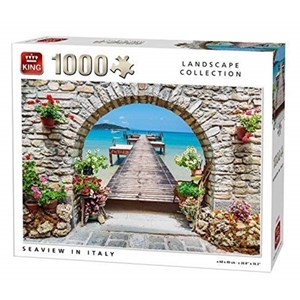 King International (05710) - "Seaview in Italy" - 1000 Teile Puzzle