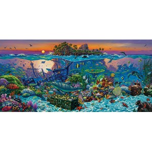 SunsOut (20121) - Wil Cormier: "Coral Reef Island" - 1000 Teile Puzzle