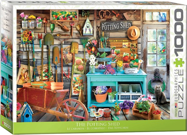 Eurographics (6000-5346) - "Kunterbunte Gartenlaube" - 1000 Teile Puzzle