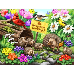 SunsOut (63090) - "Hedgehog Crossing" - 1000 Teile Puzzle
