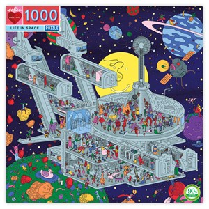eeBoo (PZTLIS) - Jim Stoten: "Life in Space" - 1000 Teile Puzzle
