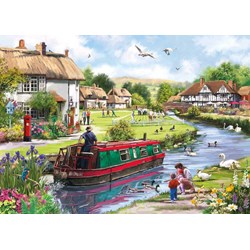 Gibsons (G6288) - Richard Macneil: "Auf dem Fluss entlangschippern" - 1000 Teile Puzzle