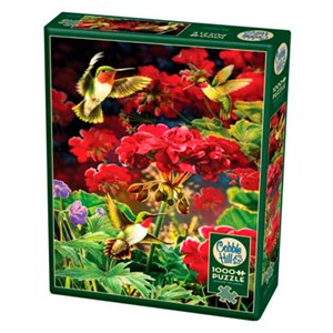 Cobble Hill (80091) - "Ruby Geraniums" - 1000 Teile Puzzle