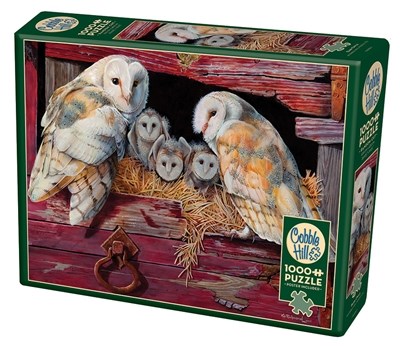Cobble Hill (80052) - "Barn Owls" - 1000 Teile Puzzle