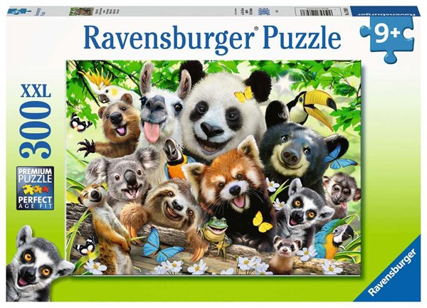 Ravensburger (12893) - "Das wilde Tier Selfie" - 300 Teile Puzzle