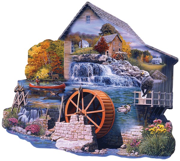 SunsOut (95065) - Russell Cobane: "The Old Mill Stream" - 1000 Teile Puzzle
