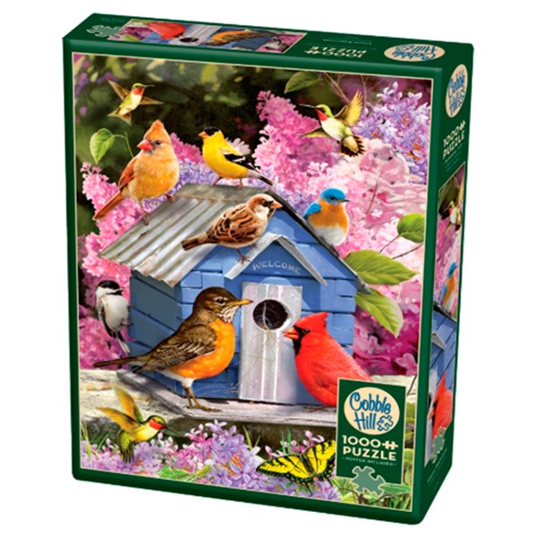 Cobble Hill (80153) - "Vogelhaus mitten im Frühling" - 1000 Teile Puzzle