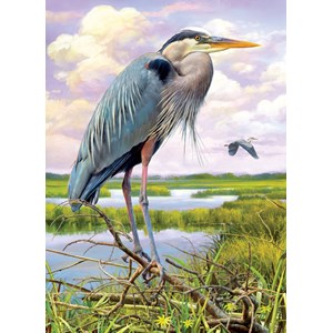 Cobble Hill (80182) - "Reiher auf dem Ast" - 1000 Teile Puzzle