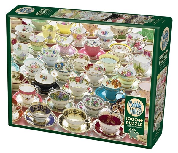 Cobble Hill (80084) - "More Teacups" - 1000 Teile Puzzle