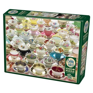 Cobble Hill (80084) - "More Teacups" - 1000 Teile Puzzle