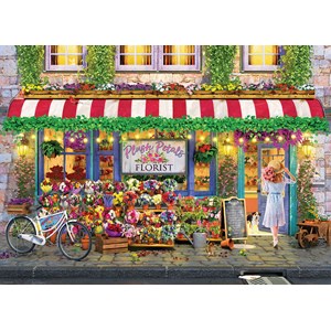 Eurographics (6000-5518) - Paul Normand: "Plüsch Blüten Blumenladen" - 1000 Teile Puzzle