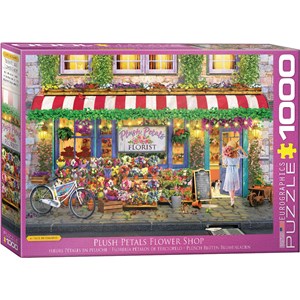 Eurographics (6000-5518) - Paul Normand: "Plüsch Blüten Blumenladen" - 1000 Teile Puzzle