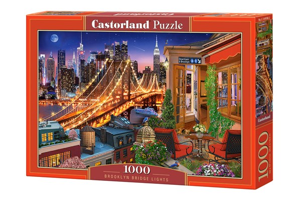 Castorland (C-104598) - "Lichter der Brookylin Bridge" - 1000 Teile Puzzle