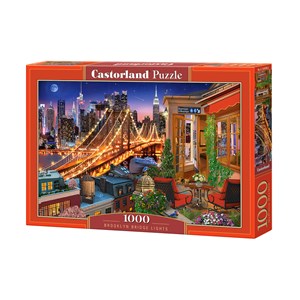 Castorland (C-104598) - "Lichter der Brookylin Bridge" - 1000 Teile Puzzle