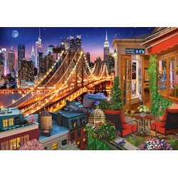 Castorland (C-104598) - "Lichter der Brookylin Bridge" - 1000 Teile Puzzle