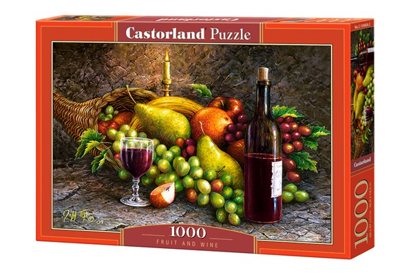 Castorland (C-104604) - "Früchte und Wein" - 1000 Teile Puzzle