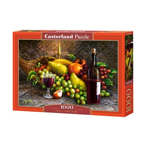 Castorland (C-104604) - "Früchte und Wein" - 1000 Teile Puzzle