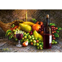 Castorland (C-104604) - "Früchte und Wein" - 1000 Teile Puzzle
