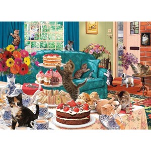 Gibsons (G6219) - "Feline Frenzy" - 1000 Teile Puzzle